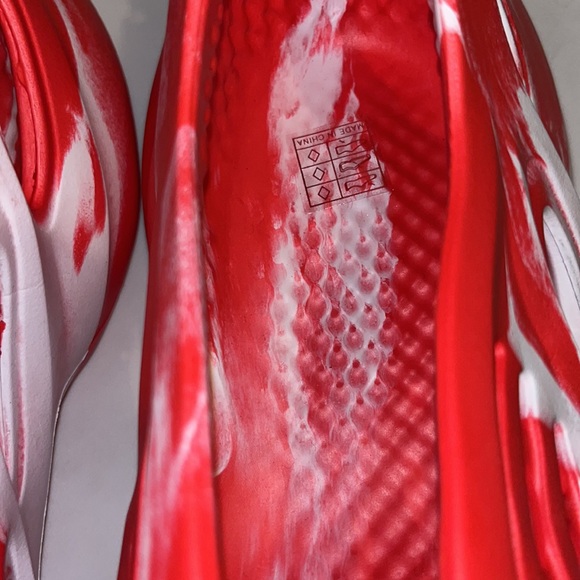 EVA Foam Runner MX Vermilion Red Bone White New Unbranded size 12 - Picture 8 of 16